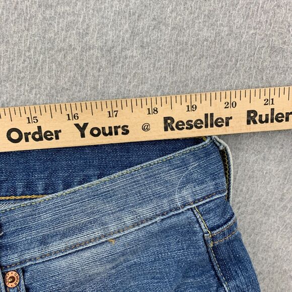 Lucky Brand Jeans Mens Size 38x30 (actual) Short Straight Leg Cotton Distressed - Picture 9 of 16